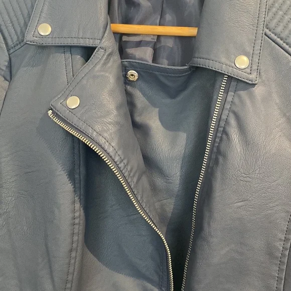 Just Jeans - PU Biker Jacket - Size 12 - Picture 2 of 11